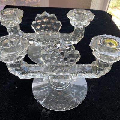 Massive crystal and clear glass lot 