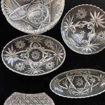 Massive crystal and clear glass lot 