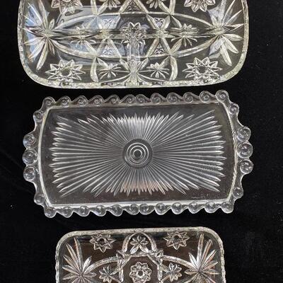 Massive crystal and clear glass lot 