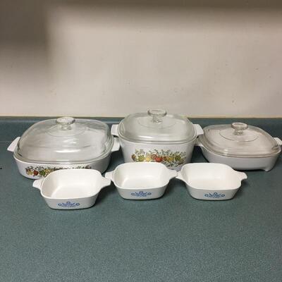 Lot 17 - Canisters, Tupperware, Salt & Pepper Shakers, Pyrex, Corning & More