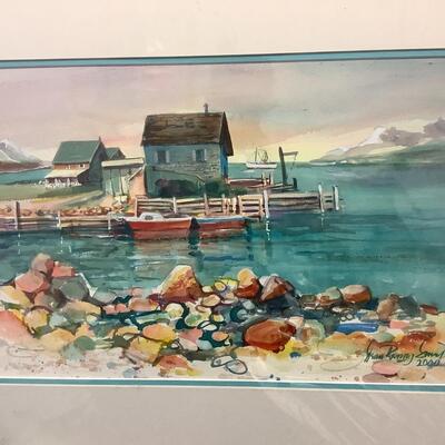 E - 205 Jean Ranney Smith Original Watercolor Paintings “Canada Shore”