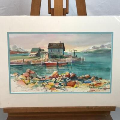 E - 205 Jean Ranney Smith Original Watercolor Paintings “Canada Shore”