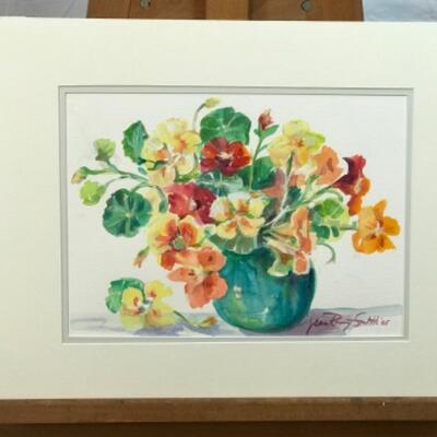 D - 207 Jean Ranney Smith Original Floral Watercolor Paintings