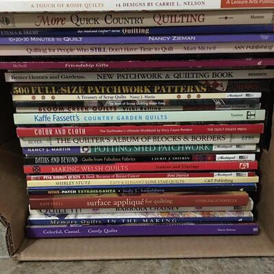 Lot 19 - Quilting, Patchwork, Sewing and Garden Books