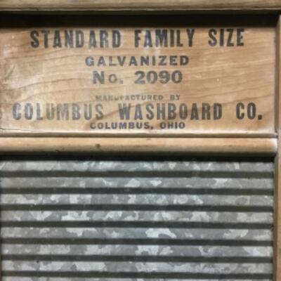 Antique “Columbus” Washboard