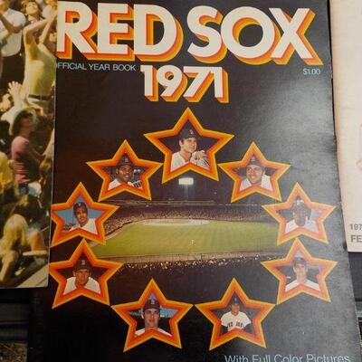 "1969,70,71,72 Red Sox Year Book Collectable's (4)".