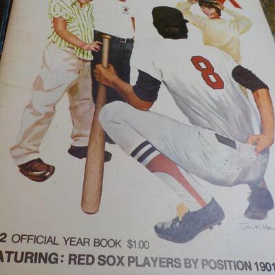 "1969,70,71,72 Red Sox Year Book Collectable's (4)".