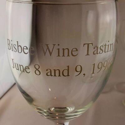 6 Souvenir Glass Stemware