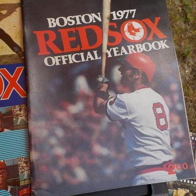 "1974, 75, 76, 77 , Boston Red sox Year books, (4),"