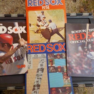 "1974, 75, 76, 77 , Boston Red sox Year books, (4),"