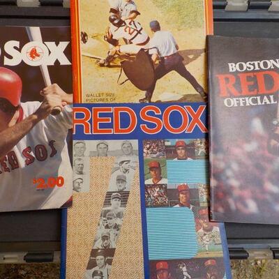 "1974, 75, 76, 77 , Boston Red sox Year books, (4),"