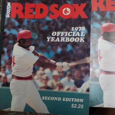 "1979, 70, 78, Boston Red sox year books".
