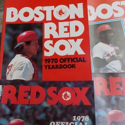 "1979, 70, 78, Boston Red sox year books".
