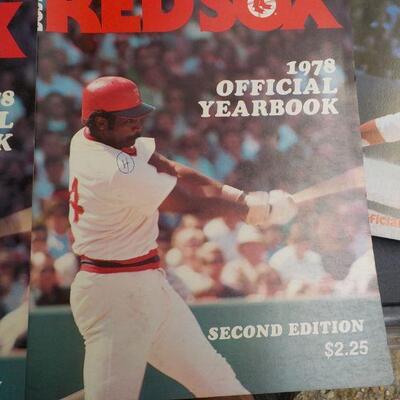"1979, 70, 78, Boston Red sox year books".