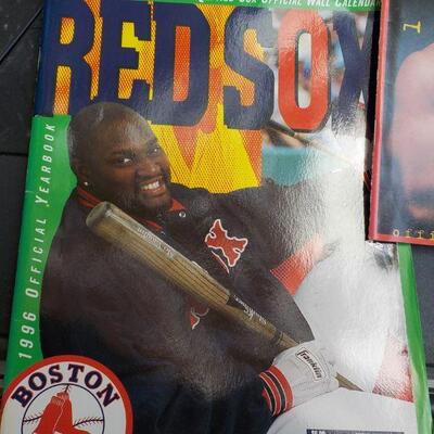 " 1995, 96, 97, Boston Red Sox Year Books".