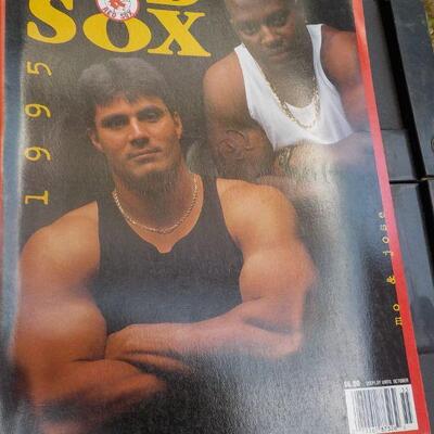 " 1995, 96, 97, Boston Red Sox Year Books".