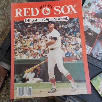 " 1980, 80, Boston Red Sox Year Books (3)."