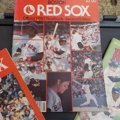 " 1980, 80, Boston Red Sox Year Books (3)."