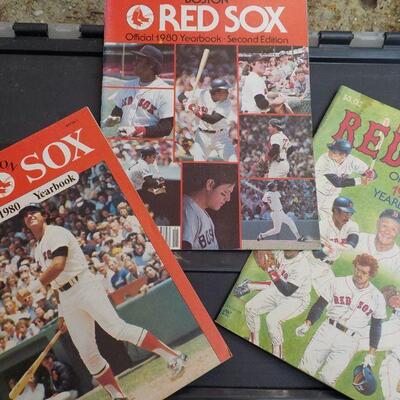 " 1980, 80, Boston Red Sox Year Books (3)."