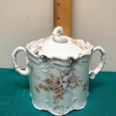 Vintage Porcelain Biscuit Jar 
