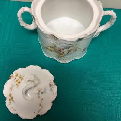 Vintage Porcelain Biscuit Jar 