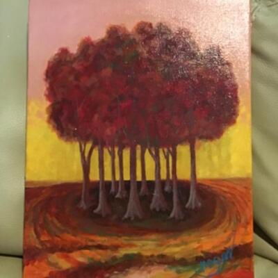 411: Signed Original Oil “ A Corpse of Trees” by Rogus 