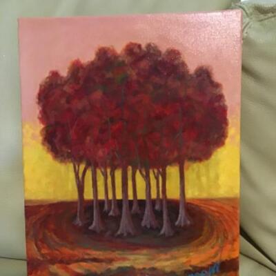 411: Signed Original Oil “ A Corpse of Trees” by Rogus 