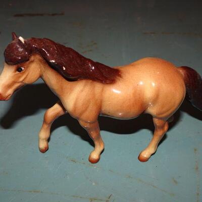 Porcelain Miniature Horse, nick on ear