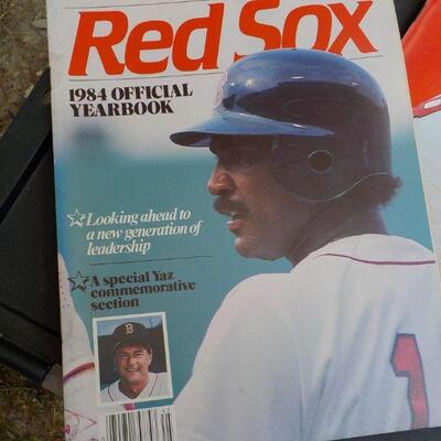 " 1982, 83, 84 Official Red Sox Year Books (3)."