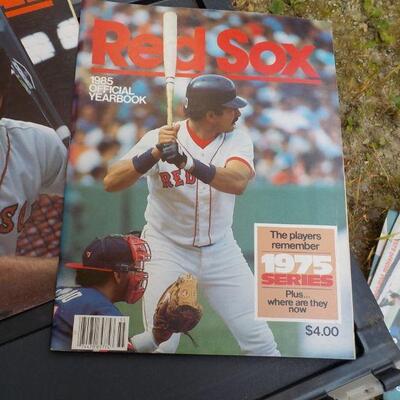 " 1985, 86, 87, Official Red Sox Year Books",