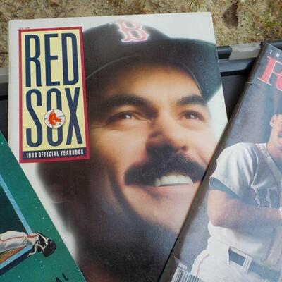 " 1988, 89, 90, Official Red Sox Year Books." (3)