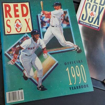 " 1988, 89, 90, Official Red Sox Year Books." (3)