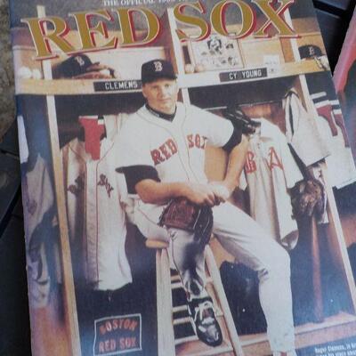 " 1991, 92, 93, Official Red Sox Year Books." (3)