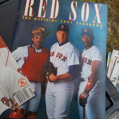 " 1991, 92, 93, Official Red Sox Year Books." (3)