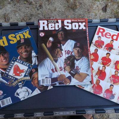 "2001, 02, 03, Official Red Sox Year books. (3).