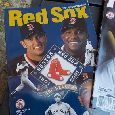 "2001, 02, 03, Official Red Sox Year books. (3).