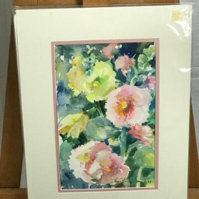 D - 223 Jean Ranney Smith Original Floral Watercolor Paintings