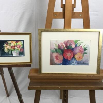 B - 226 Jean Ranney Smith Original Floral  Watercolor Paintings