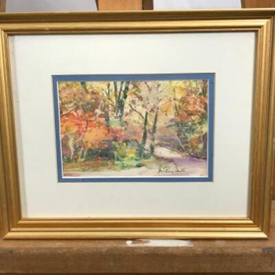 D - 227 Jean Ranney Smith Original Watercolor Paintings Geese Autumn