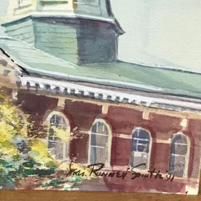 D - 229 Jean Ranney Smith Original Watercolor Paintings Buildings