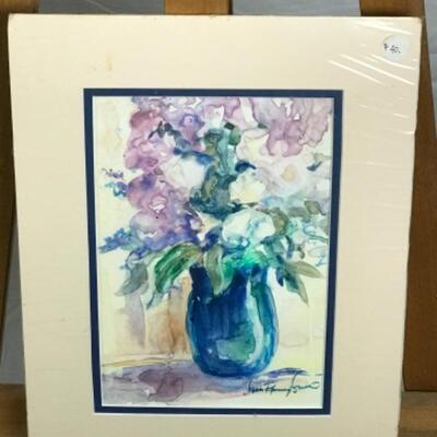 E - 232 Jean Ranney Smith Original Floral Watercolor Paintings