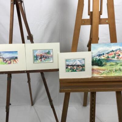D - 236 Jean Ranney Smith Original Watercolor Paintings “City Scapes”