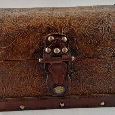 Decorator Small Leather Chest