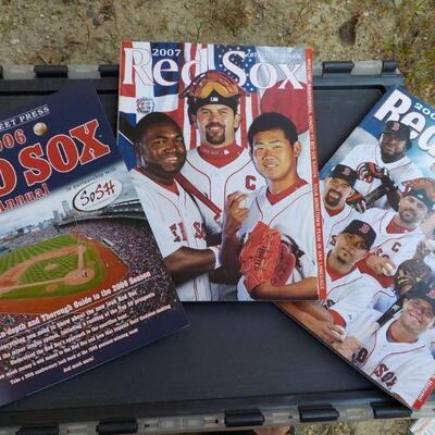 ' 2006, 07, 08, Official Red Sox Year Books. (3)"