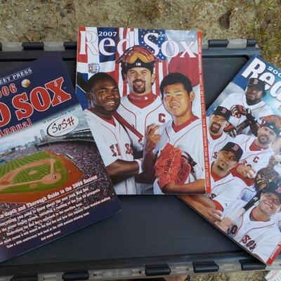 ' 2006, 07, 08, Official Red Sox Year Books. (3)