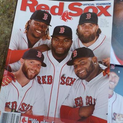 ' 2015, 16,17, 18 Official Red Sox year book."