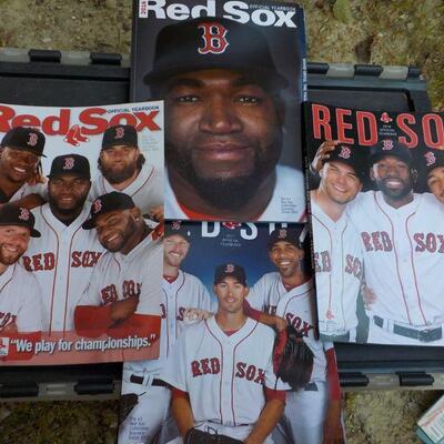 ' 2015, 16,17, 18 Official Red Sox year book."