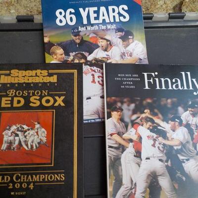 " 3 Great Books on the 2004 World Series  Champs Boston Red Sox."