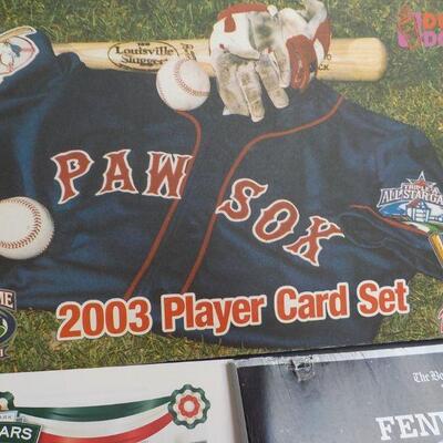 " Paw Sox 2003 Player card set and 2 great Books on Fenway."