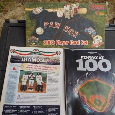 " Paw Sox 2003 Player card set and 2 great Books on Fenway."